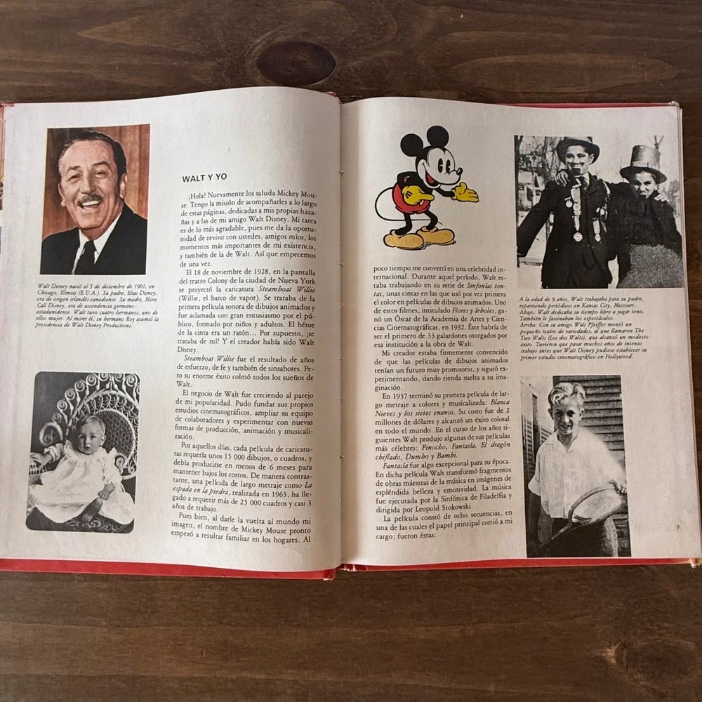 Vintage Walt Disney Tesoros Del Saber Vol 21 La Historia de Walt Disney 1988